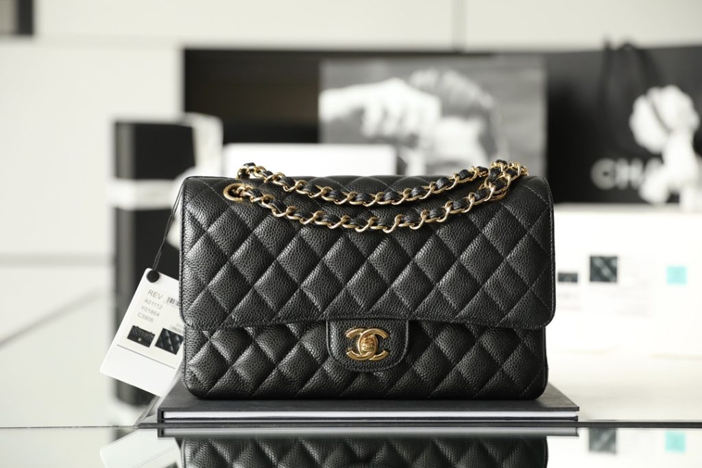 Chanel Classic Flap Medium Black with Gold Hardware