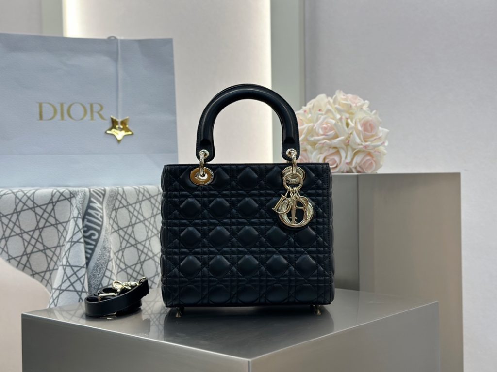 Dior Lady Dior Bag, Black, Five-Compartment