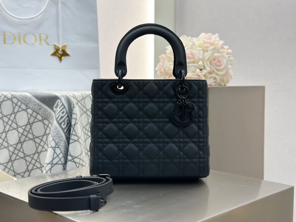 Dior Lady Dior Bag, Five-Compartment, Original Matte Black