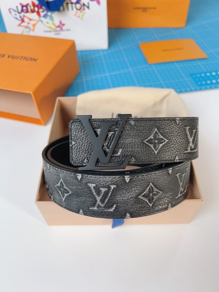 Louis Vuitton Starry Sky Belt with Matte Black Buckle