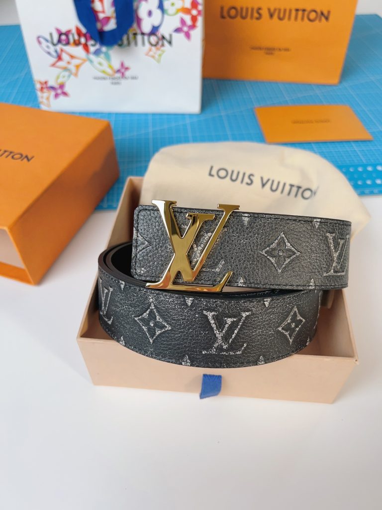 Louis Vuitton Starry Sky Belt with Gold Buckle