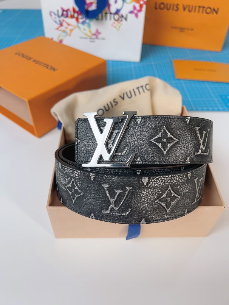 Louis Vuitton Starry Sky Belt with Silver Buckle