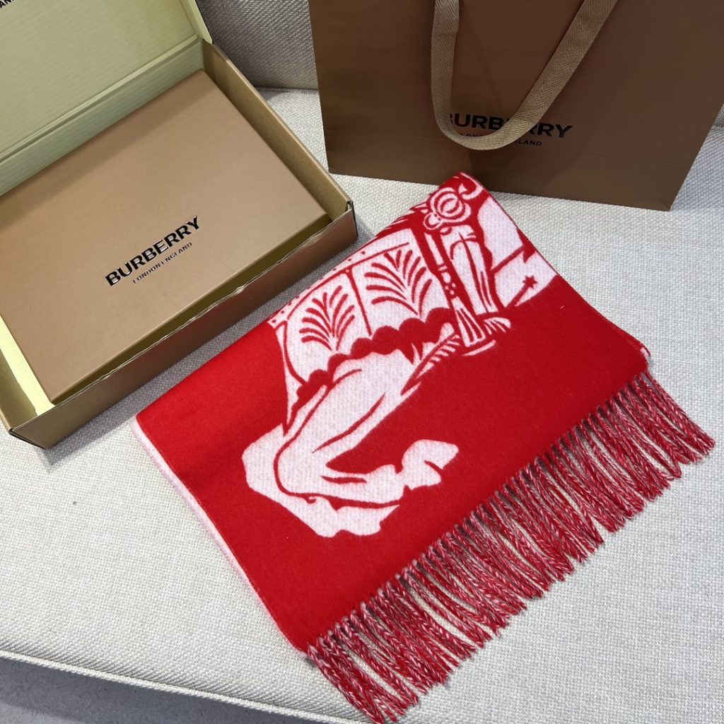 Burberry Knight Logo Shawl