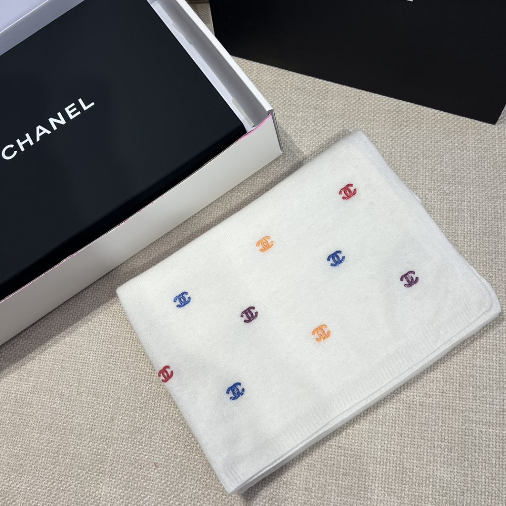 Chanel 24A Embroidered Scarf