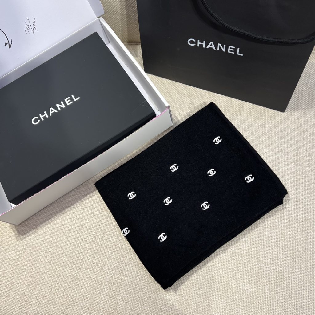 Chanel 24A Embroidered Scarf back