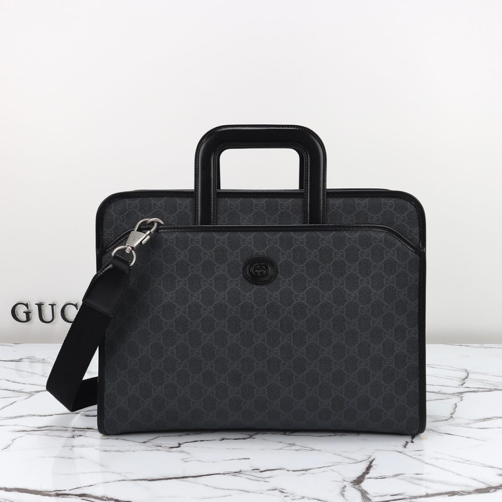 Gucci Briefcase in GG Supreme Canvas