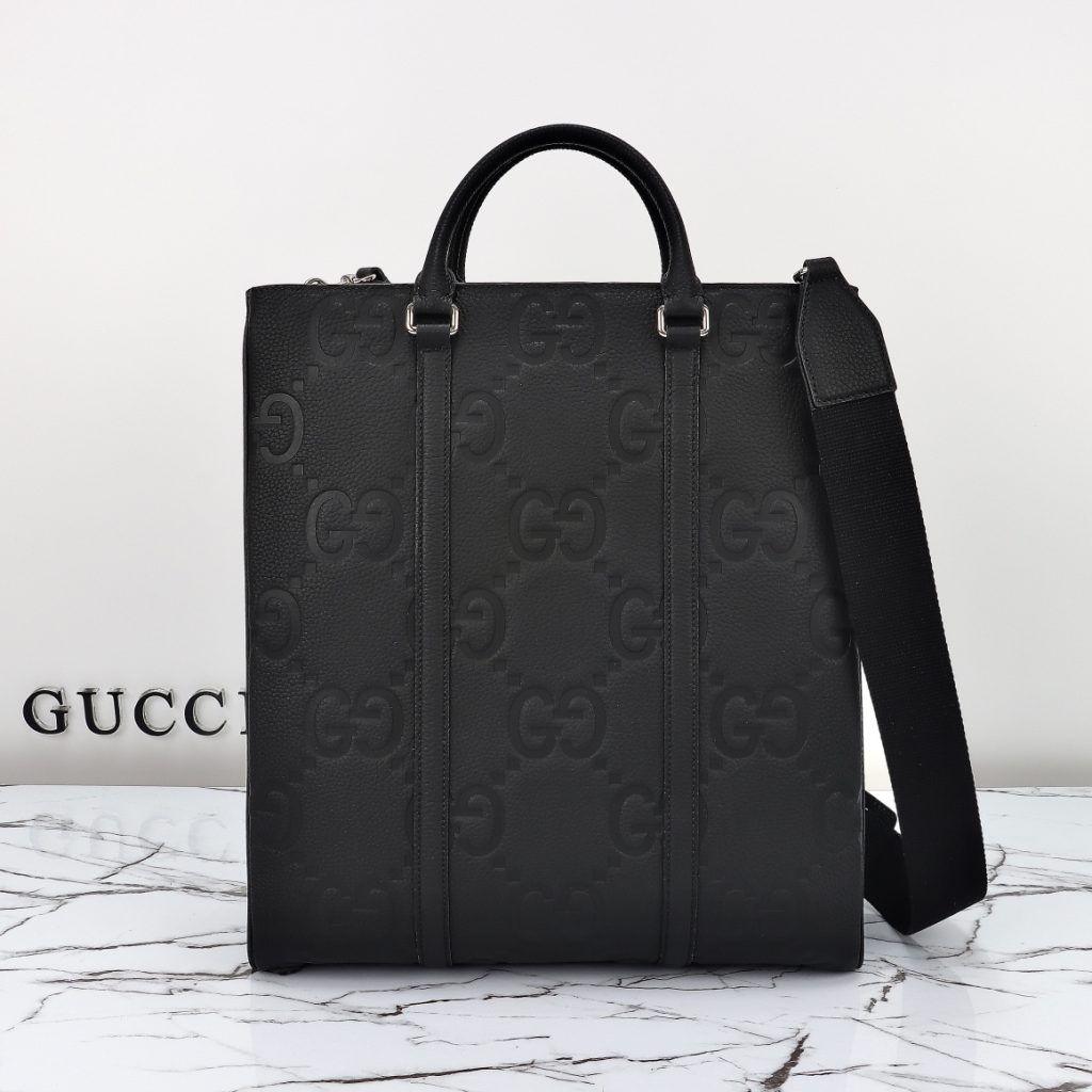 Gucci Jumbo GG Leather Tote Bag