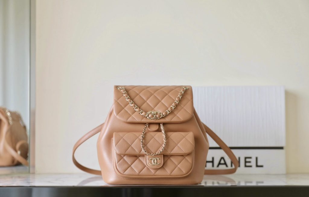 CHANEL Duma Backpack in Caramel Color