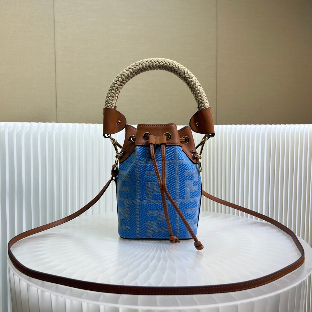 Fendi New Denim Bucket Bag