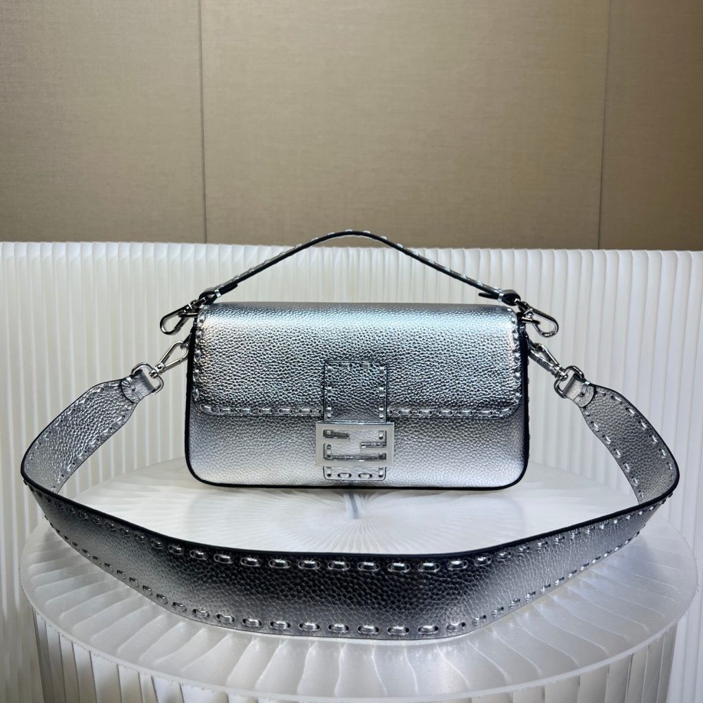 Fendi Baguette Bag in silver