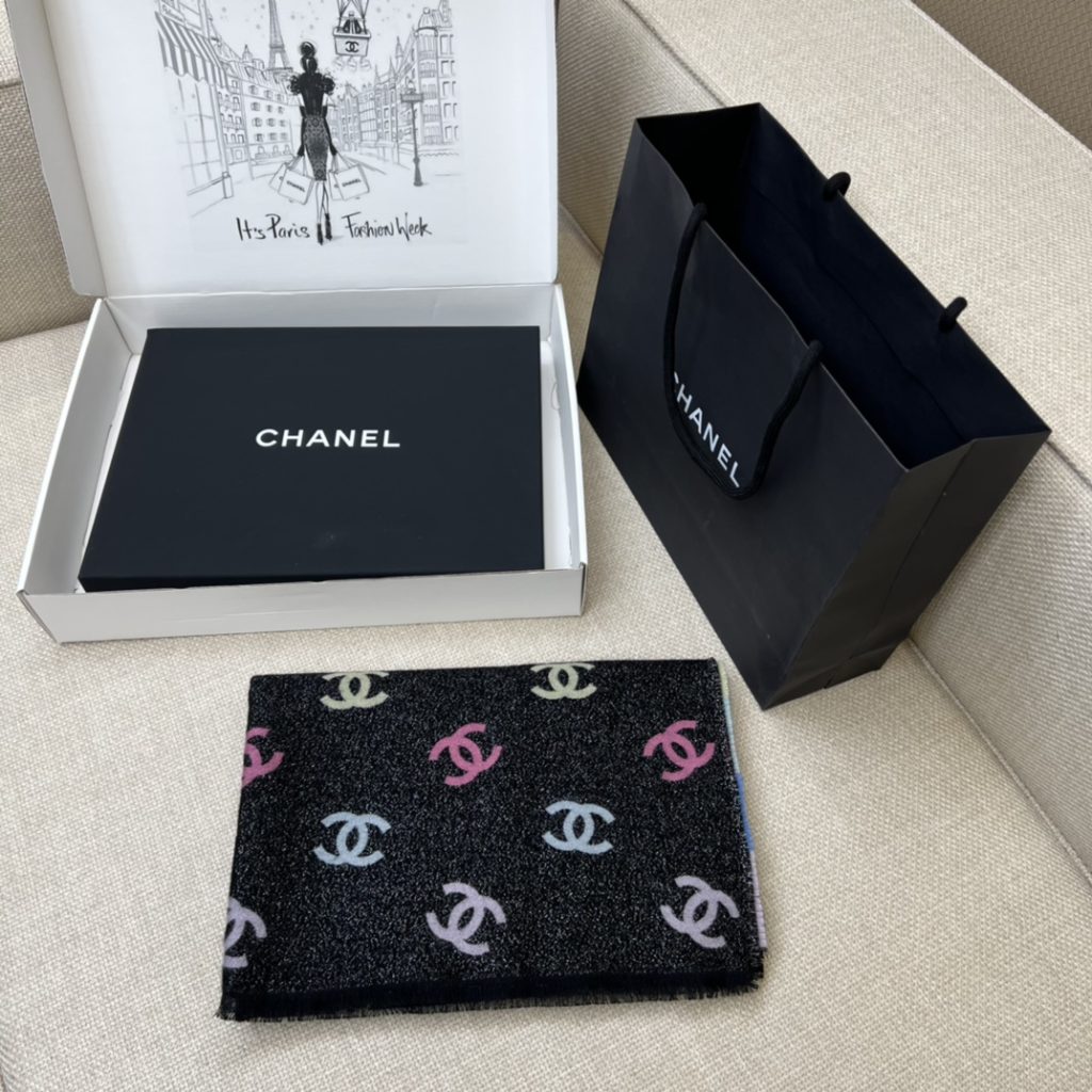 Chanel Rainbow Shawl Scarf