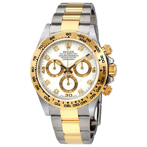 Cosmograph Daytona White Diamond Dial Gold 40mm