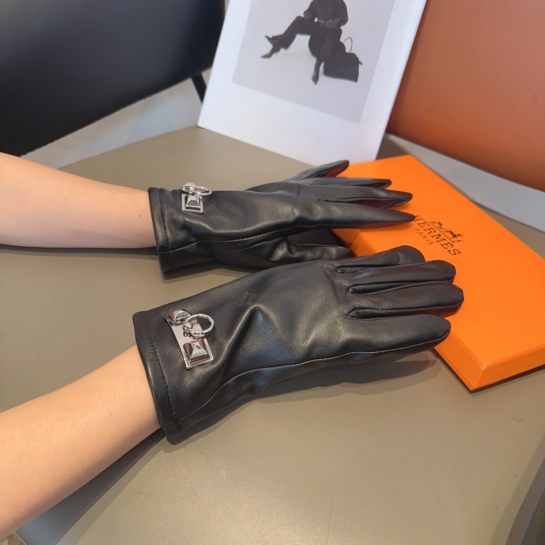 Hermès Lambskin Gloves