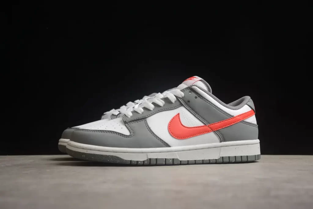 Nike Dunk Low Next Nature Smoke Grey Red GS FB8038-001