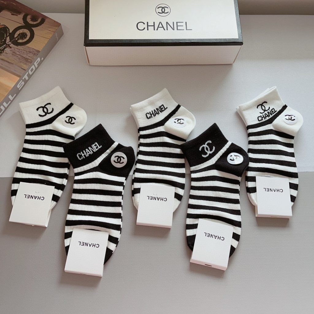 Chanel classic high-end pure cotton socks