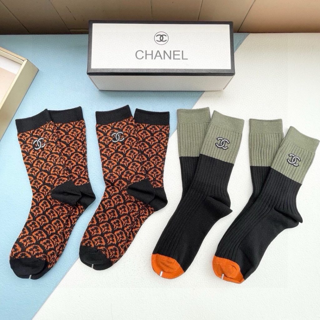 Chanel high-quality, ultra-popular influencer socks