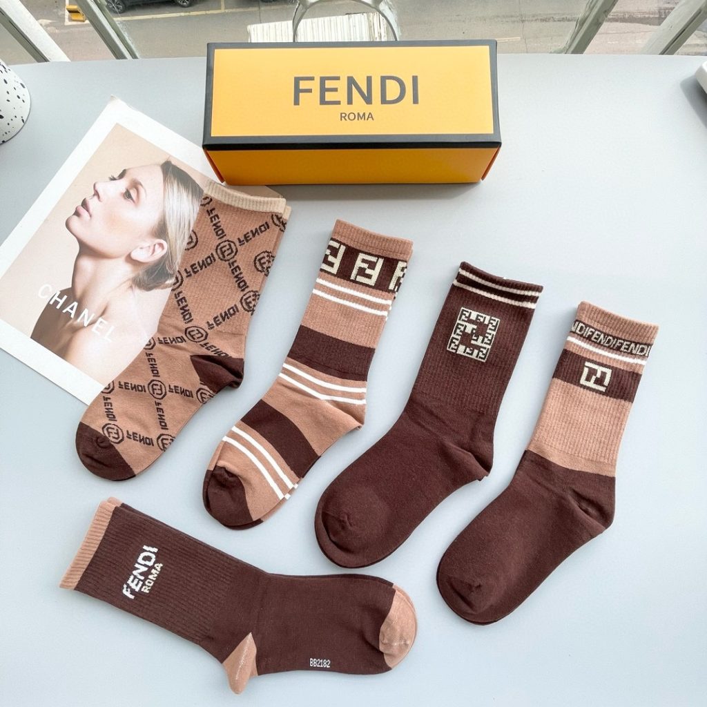 Fendi Big F New Knee-High Socks