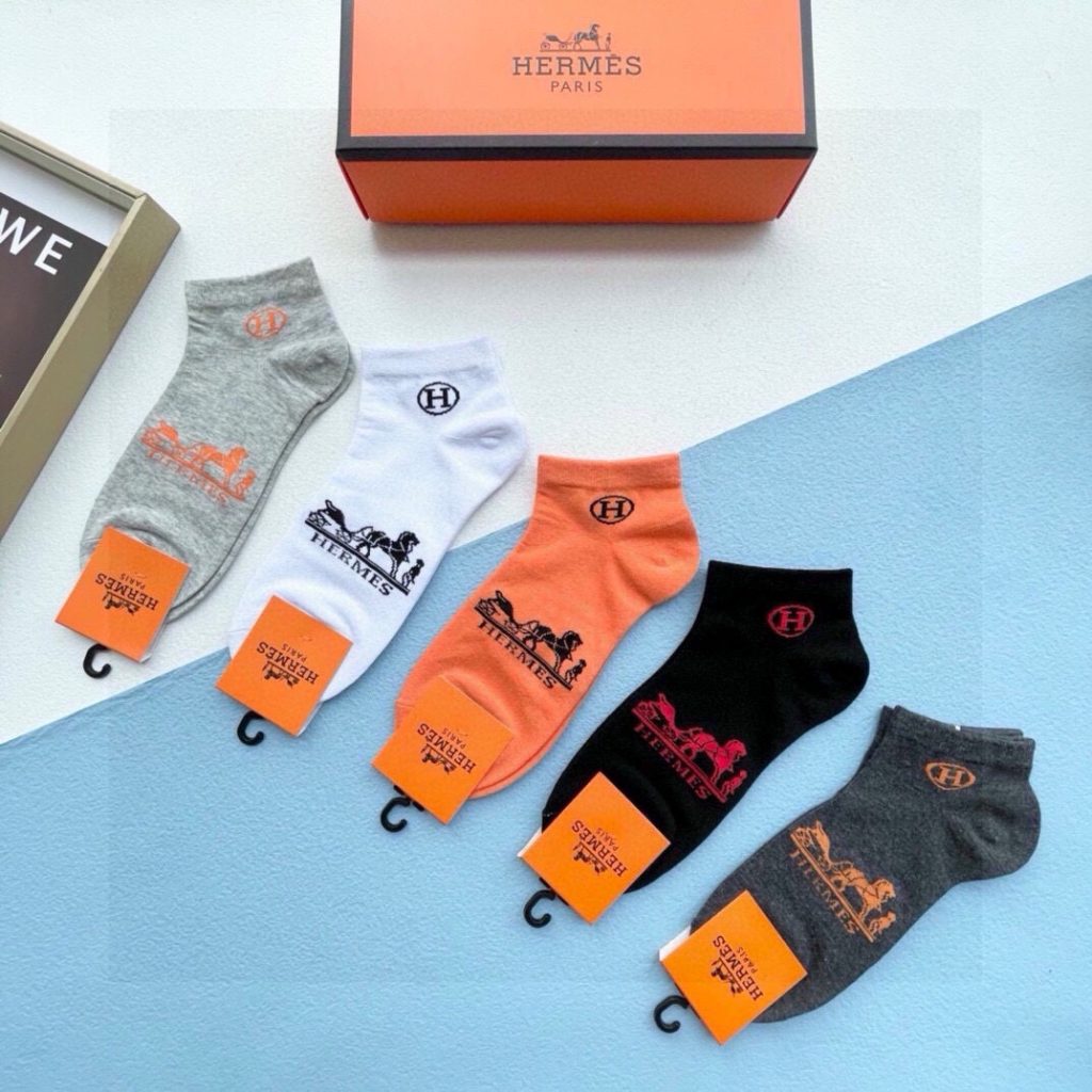 Hermès Classic Pure Cotton Short Socks