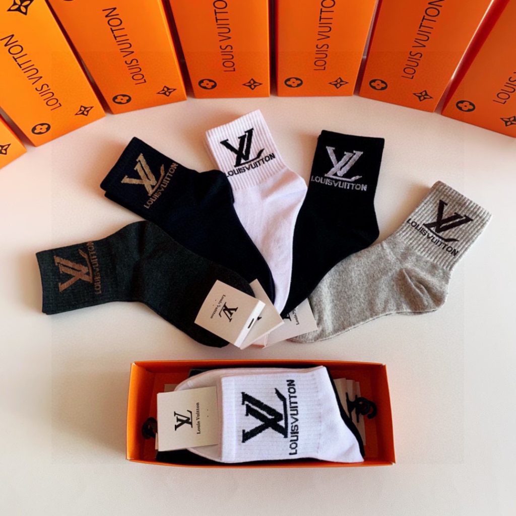 Louis Vuitton (LV) New Classic Mid-Length Slouchy Socks