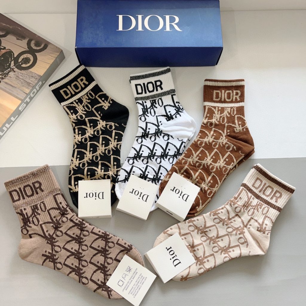 Dior New Lettered Mid-Length Socks