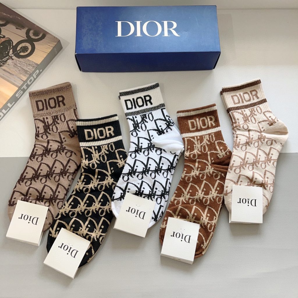 Dior New Lettered Mid-Length Socks