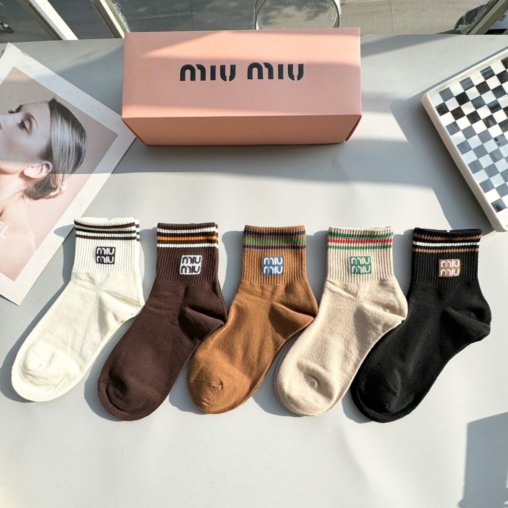 MiuMiu Premium Iconic Mid-Length Socks