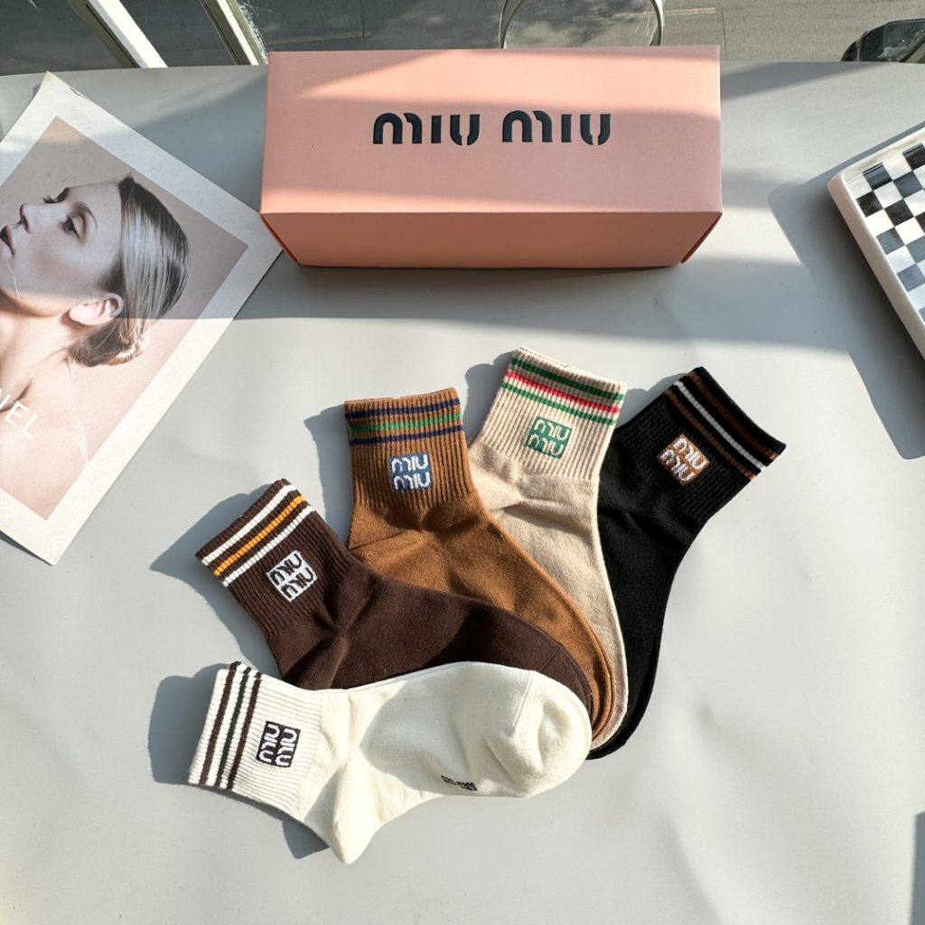 MiuMiu Premium Iconic Mid-Length Socks