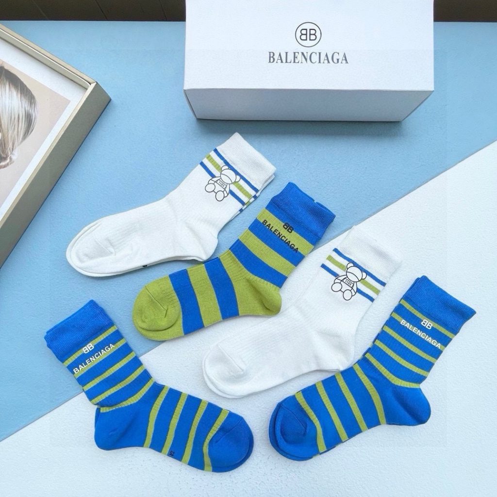 BALENCIAGA · High-Quality Luxury High-Cut Socks