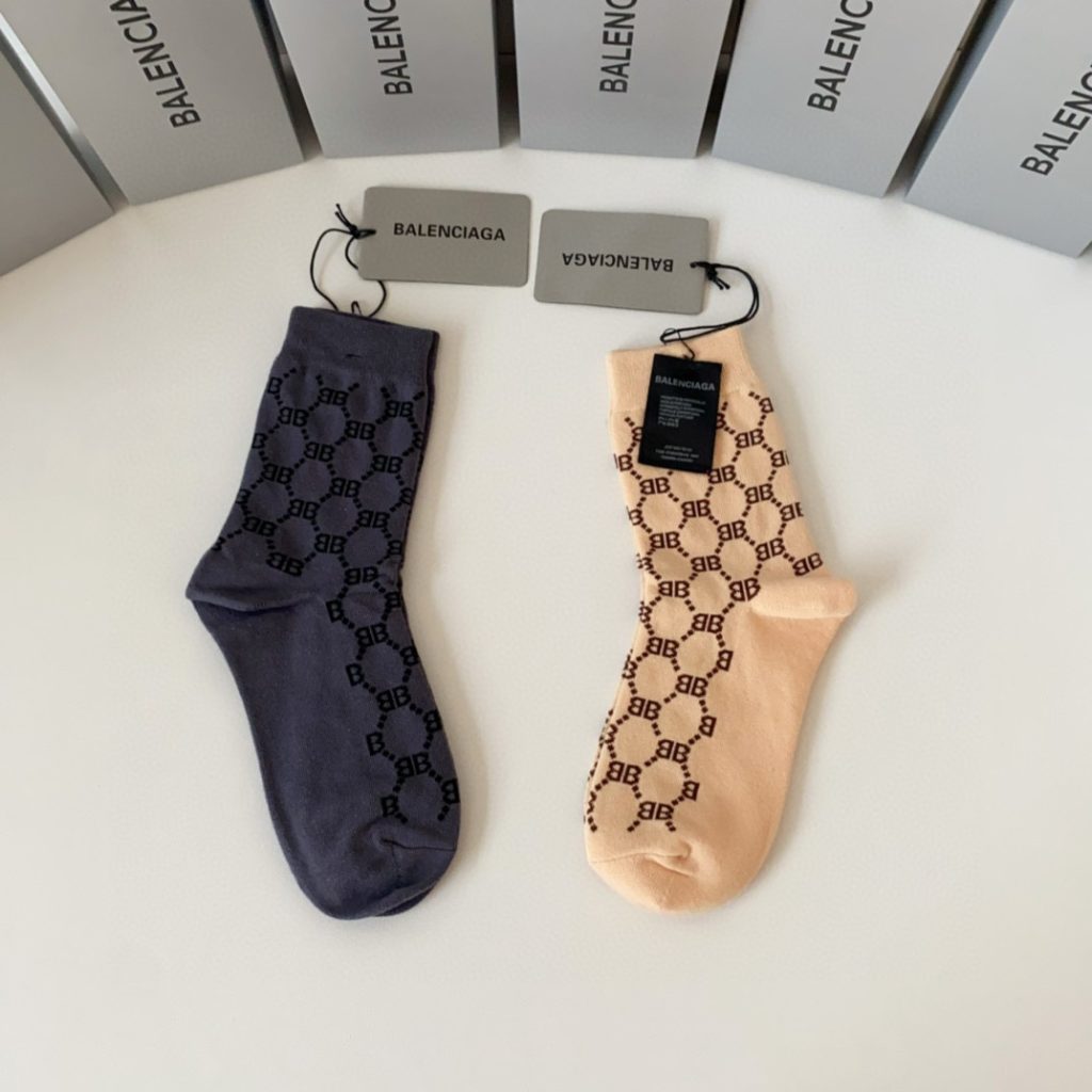 Balenciaga Trendy Ruched Socks