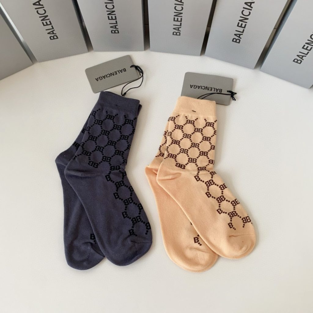 Balenciaga Trendy Ruched Socks