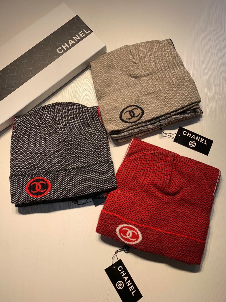 Chanel Wool Set – Hat + Scarf, Your Ultimate Winter Style and Warmth Combo