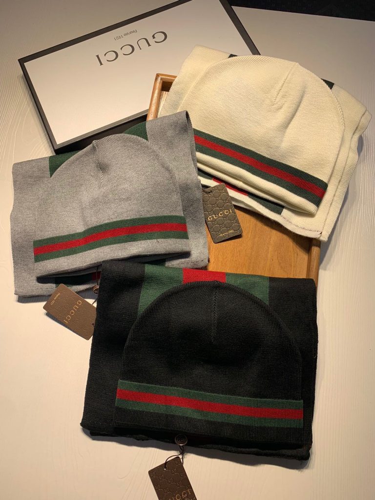 Gucci Wool Hat & Scarf Set – Chic and Warm Winter Essential