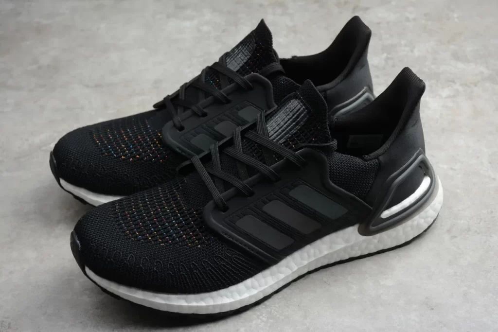 Adidas Ultra Boost 20 black and white running shoes EG4367