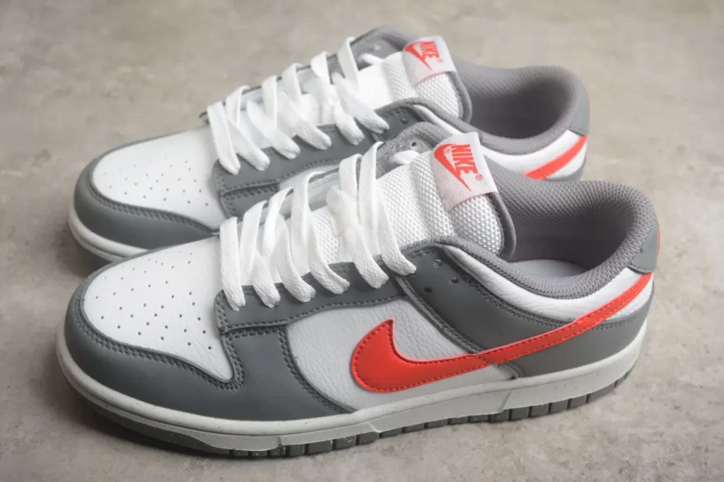 Nike Dunk Low Next Nature Smoke Grey Red GS FB8038-001