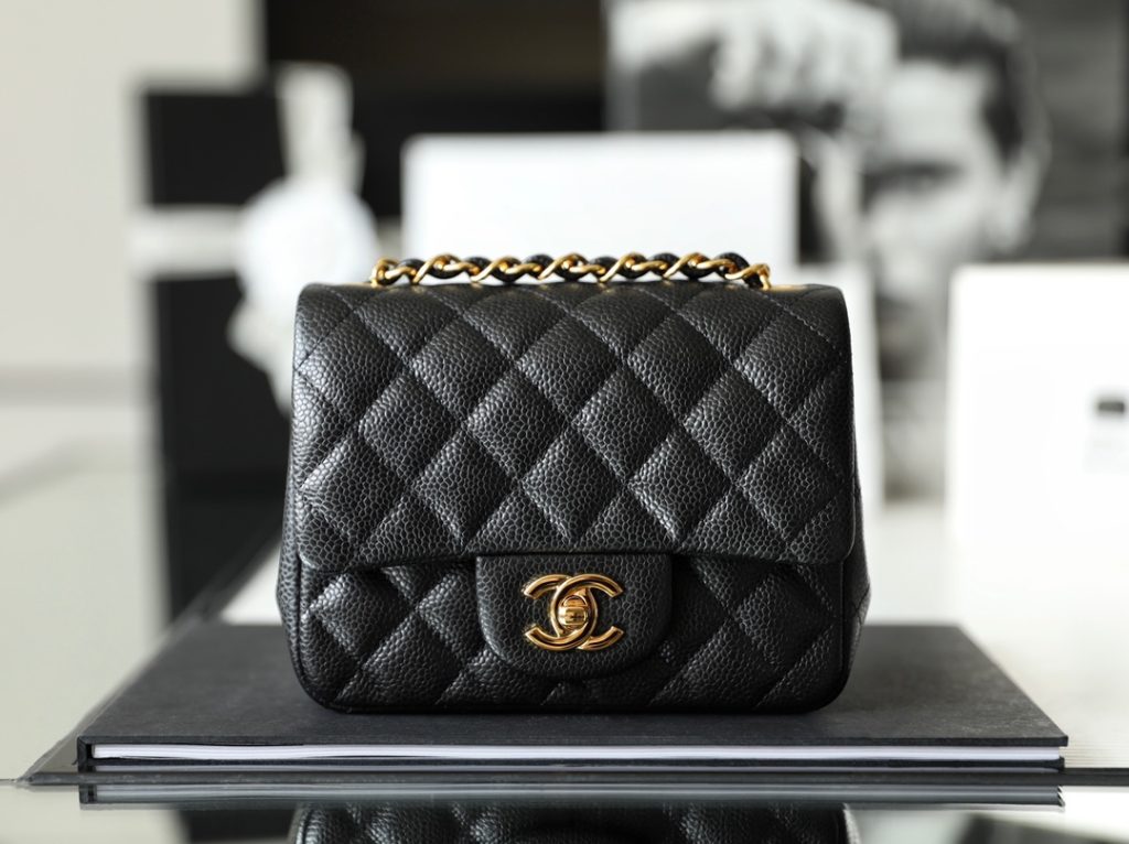 Chanel Classic Flap Mini Square Bag in Black