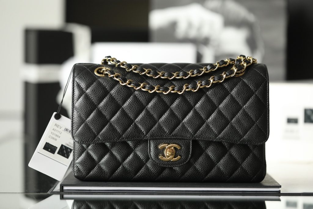 Chanel Classic Flap Medium Black with Gold Hardware