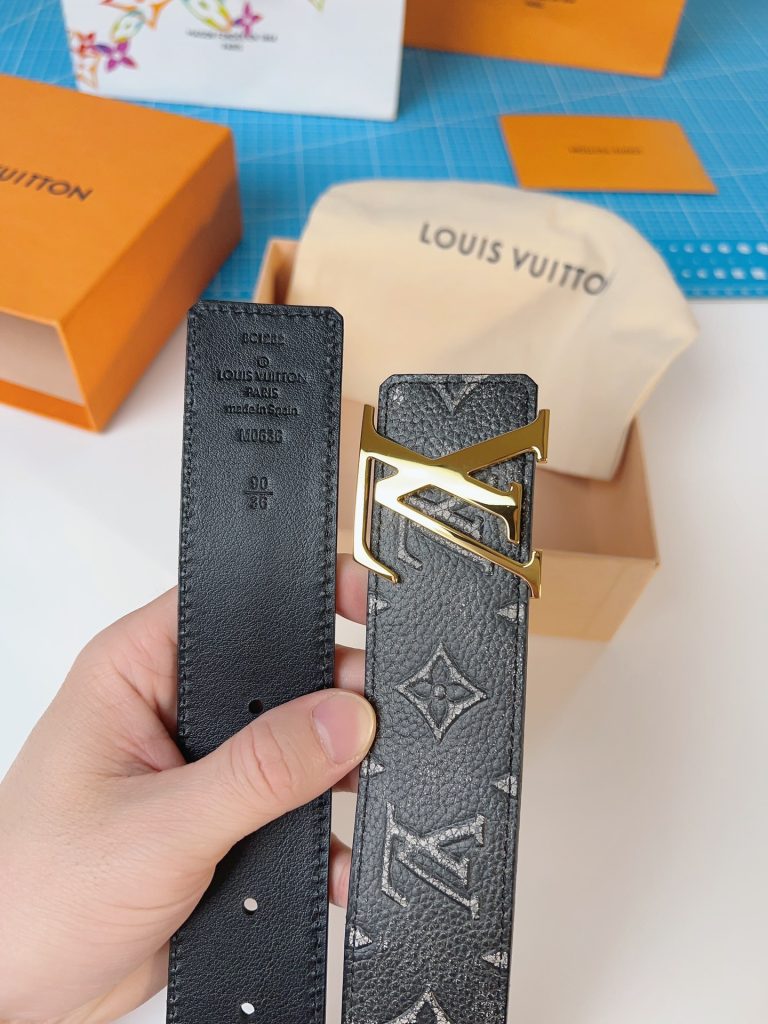 Louis Vuitton Starry Sky Belt with Gold Buckle