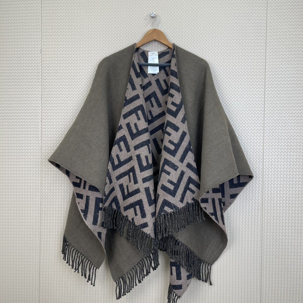 Fendi Classic Tassel Reversible Cape