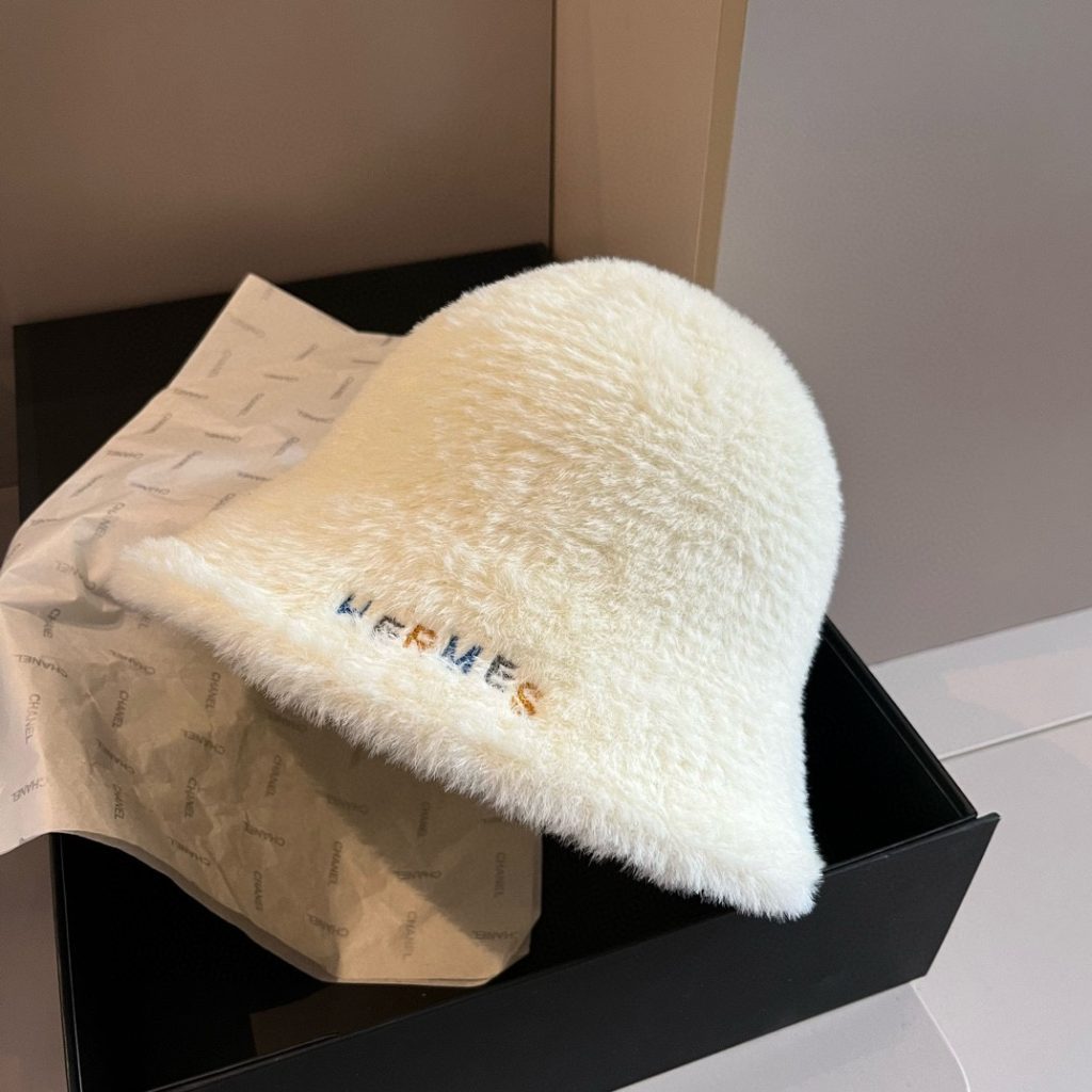 Hermès New Rabbit Fur Fisherman Hat