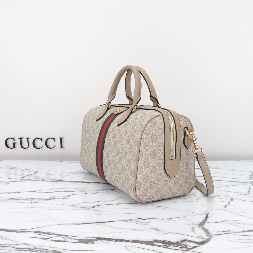 Gucci Ophidia medium top handle bag beige large