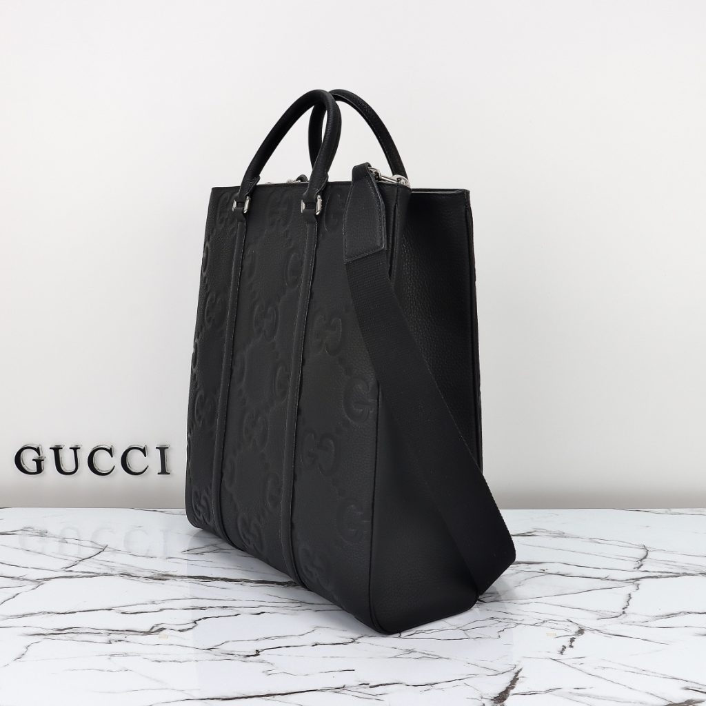 Gucci Jumbo GG Leather Tote Bag