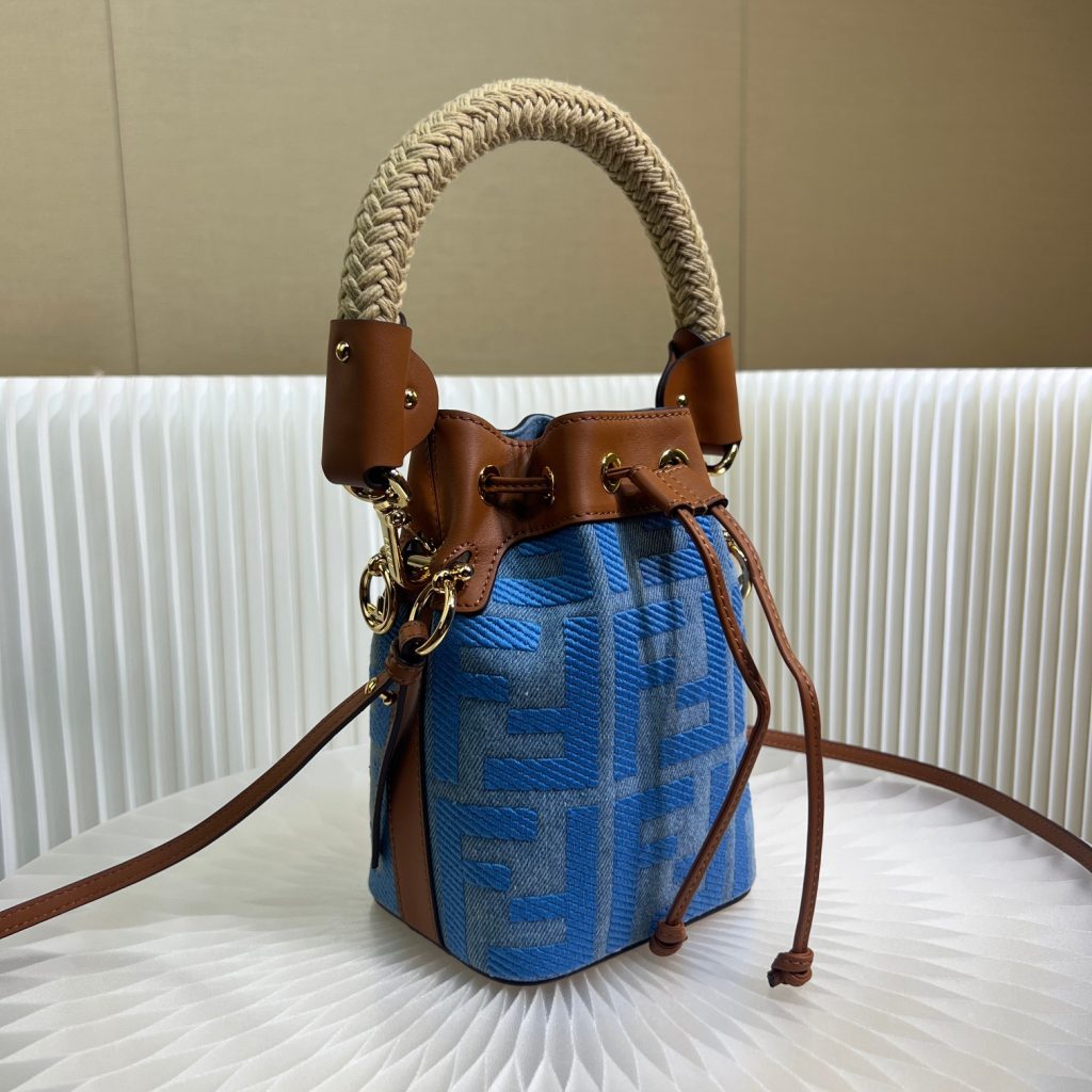 Fendi New Denim Bucket Bag