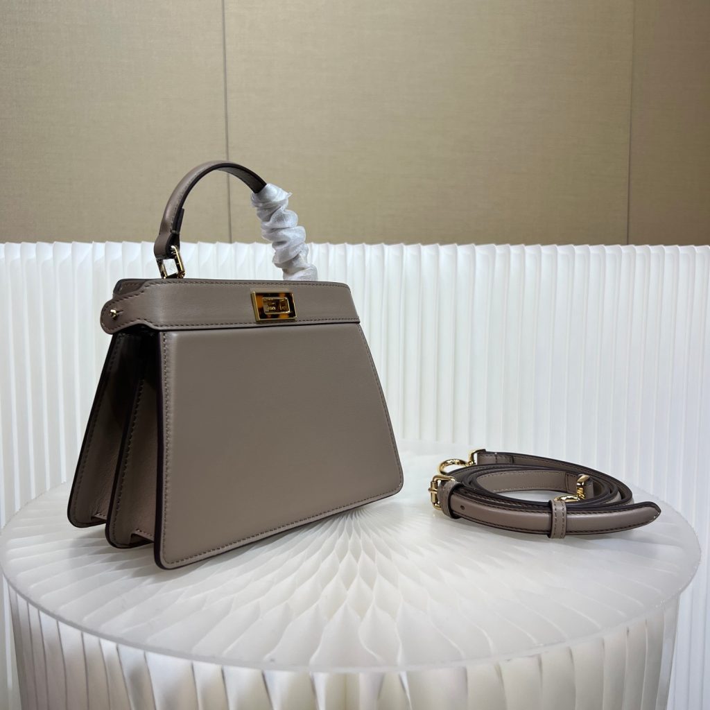 Fendi Small Peekaboo ISeeU Petite in Gray