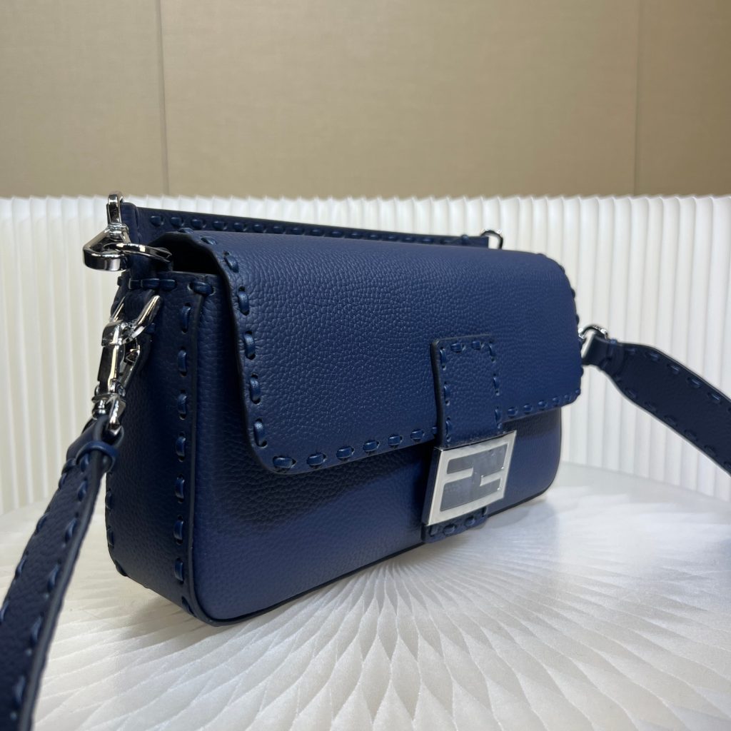 Fendi Baguette Bag in Navy Blue