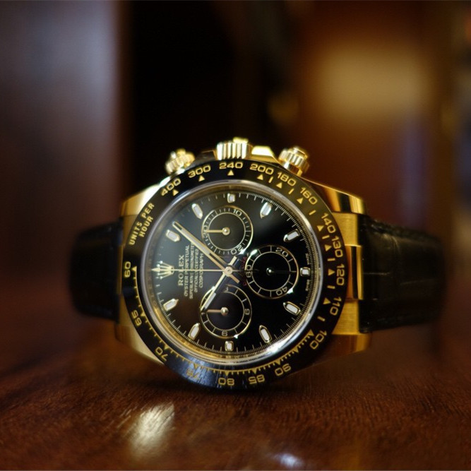 Cosmograph Daytona 18ct Yellow Gold Automatic Black Dial Men’s Watch 40mm