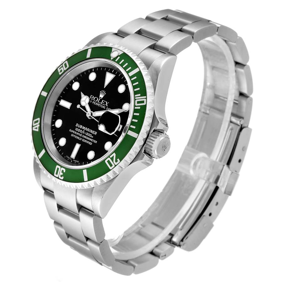 Rolex Submariner Hulk Bezel Steel Mens Watch 116610LV 40mm