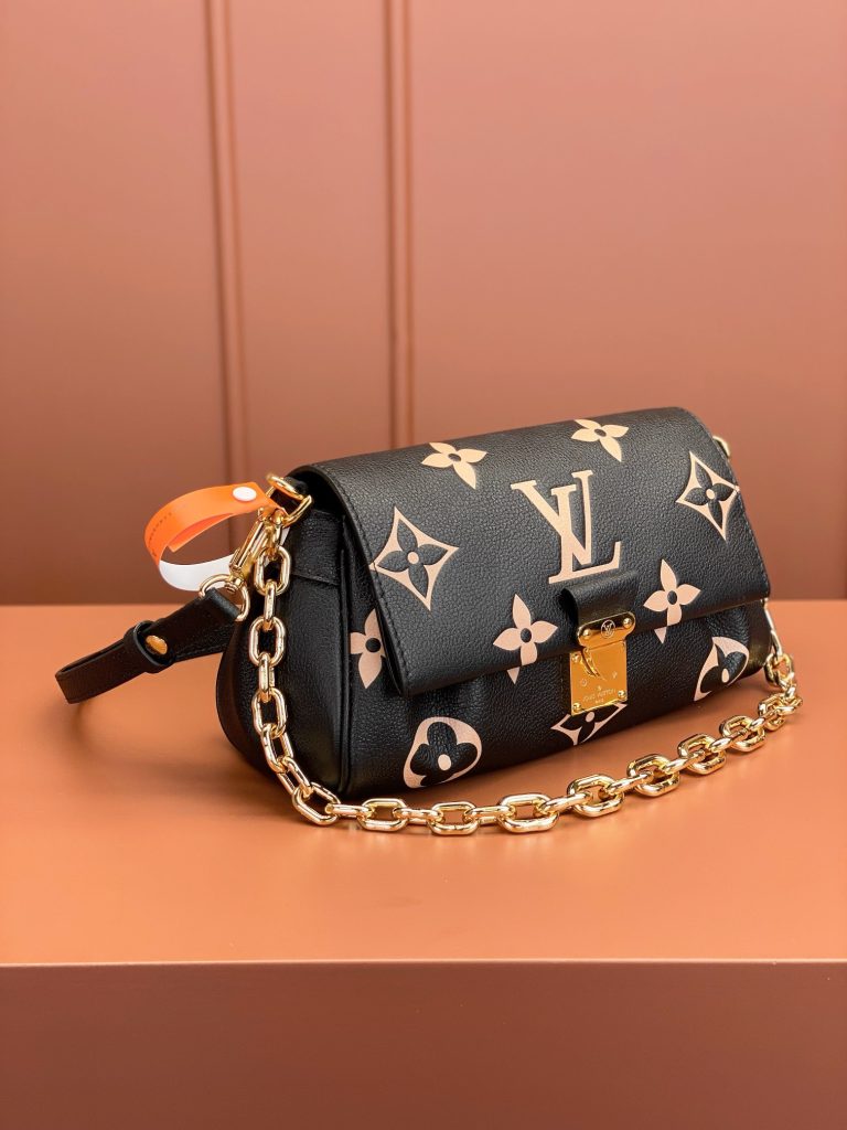 The Louis Vuitton FAVORITE handbag in black