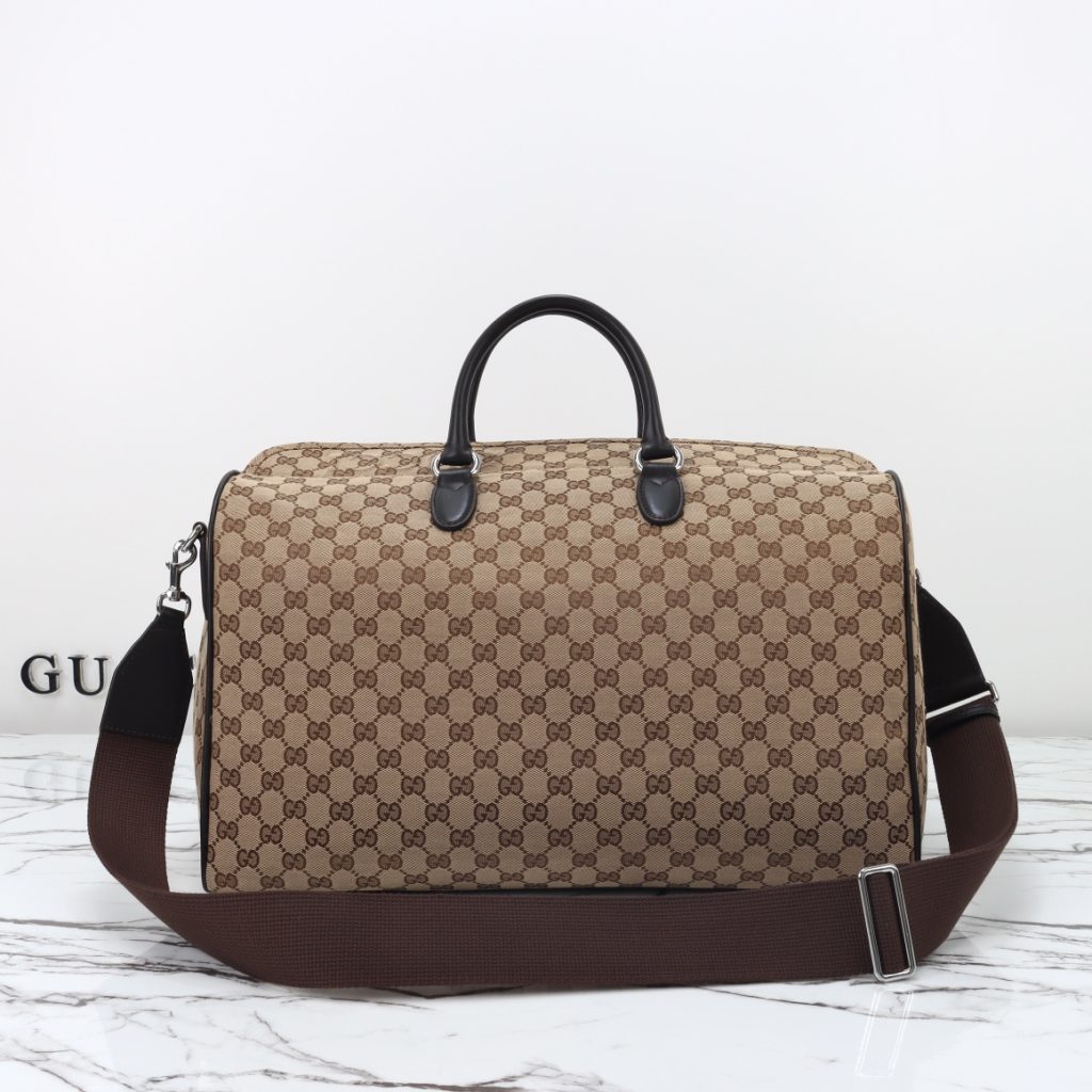 Gucci duffle bag beige and ebony original GG canvas