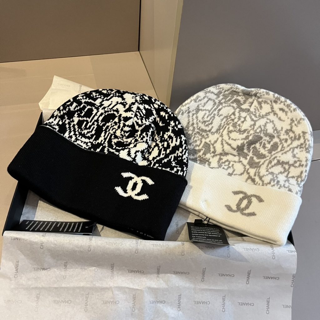 CHANEL New  Knit Wool Beanie