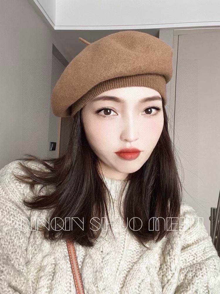 Burberry Wool Beret, 100% Wool, Premium High-End Version with Excellent Shape